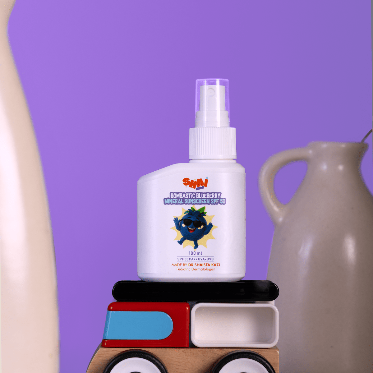 SHAI Kids Blueberry Sunscreen – Gentle Sun Protection for Kids - Shai Kids