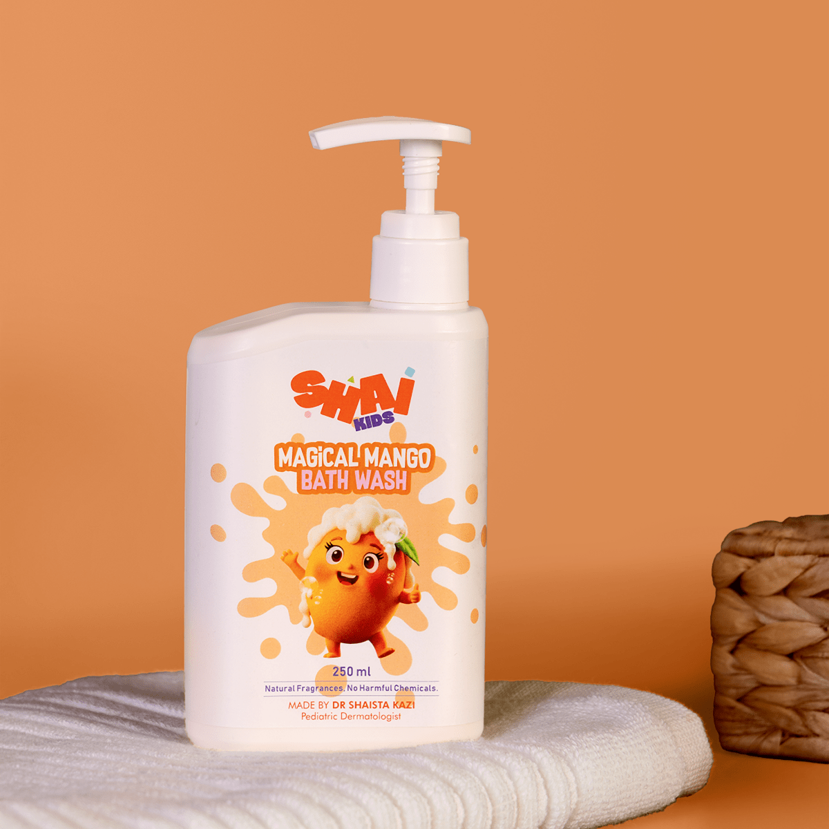 SHAI Kids Magical Mango Bath Wash – Gentle Sulphate & Paraben Free Cleanser for Kids - Shai Kids