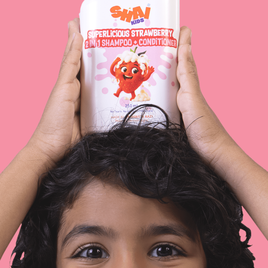 SHAI Kids Strawberry Shampoo – Natural 2-in-1 Shampoo & Conditioner for Kids - Shai Kids