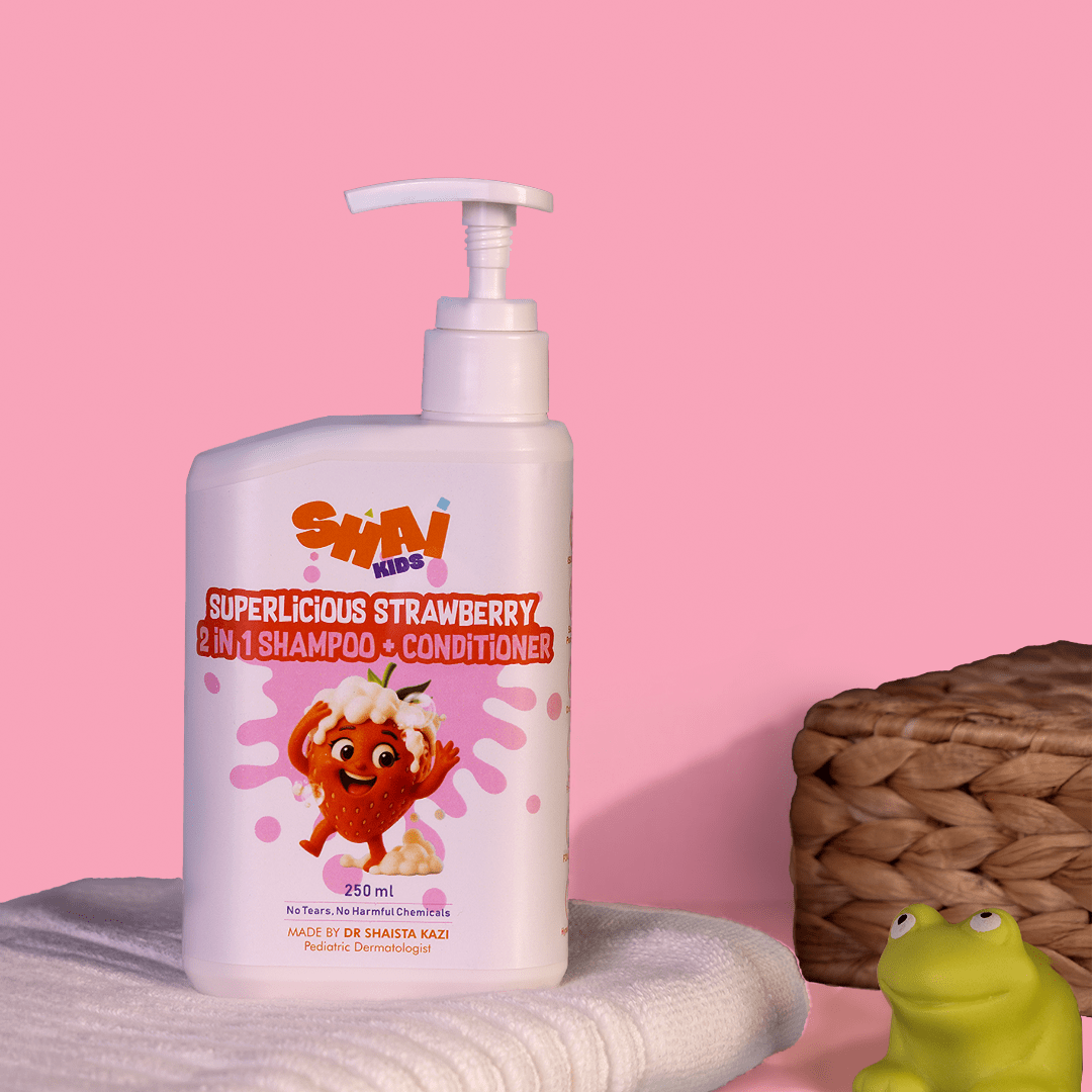 SHAI Kids Strawberry Shampoo – Natural 2-in-1 Shampoo & Conditioner for Kids - Shai Kids