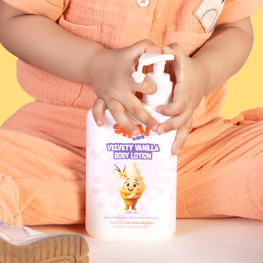 SHAI Kids Velvety Vanilla Body Lotion – With Shea Butter, Cocoa Butter & Aloe Vera - Shai Kids